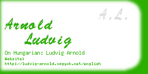 arnold ludvig business card